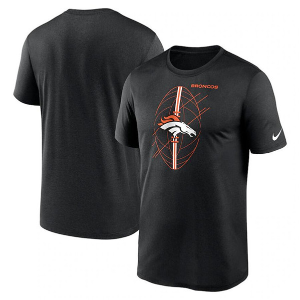 Men's Denver Broncos Black Legend Icon Performance T-Shirt